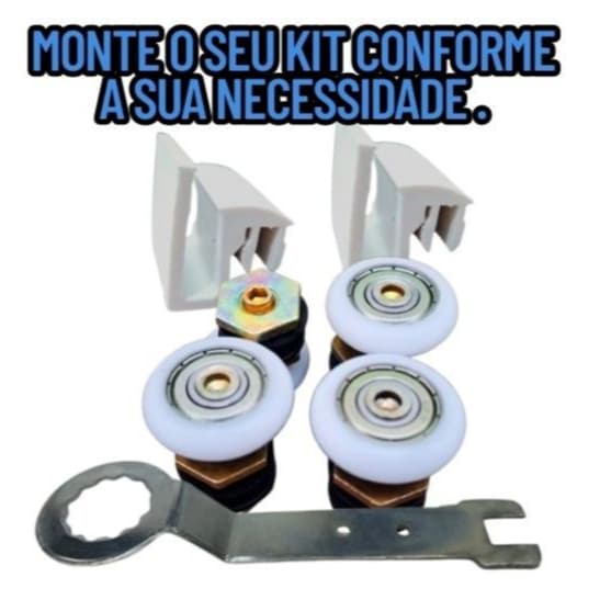 Kit manutenção Roldana box guia e chave de regulagem KIT COMPLETO
