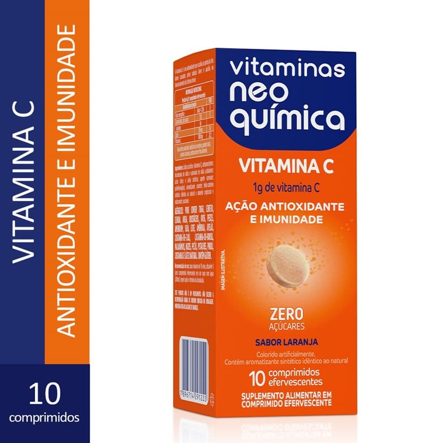 Vitamina Neo Química Vitamina C 10 Comprimidos