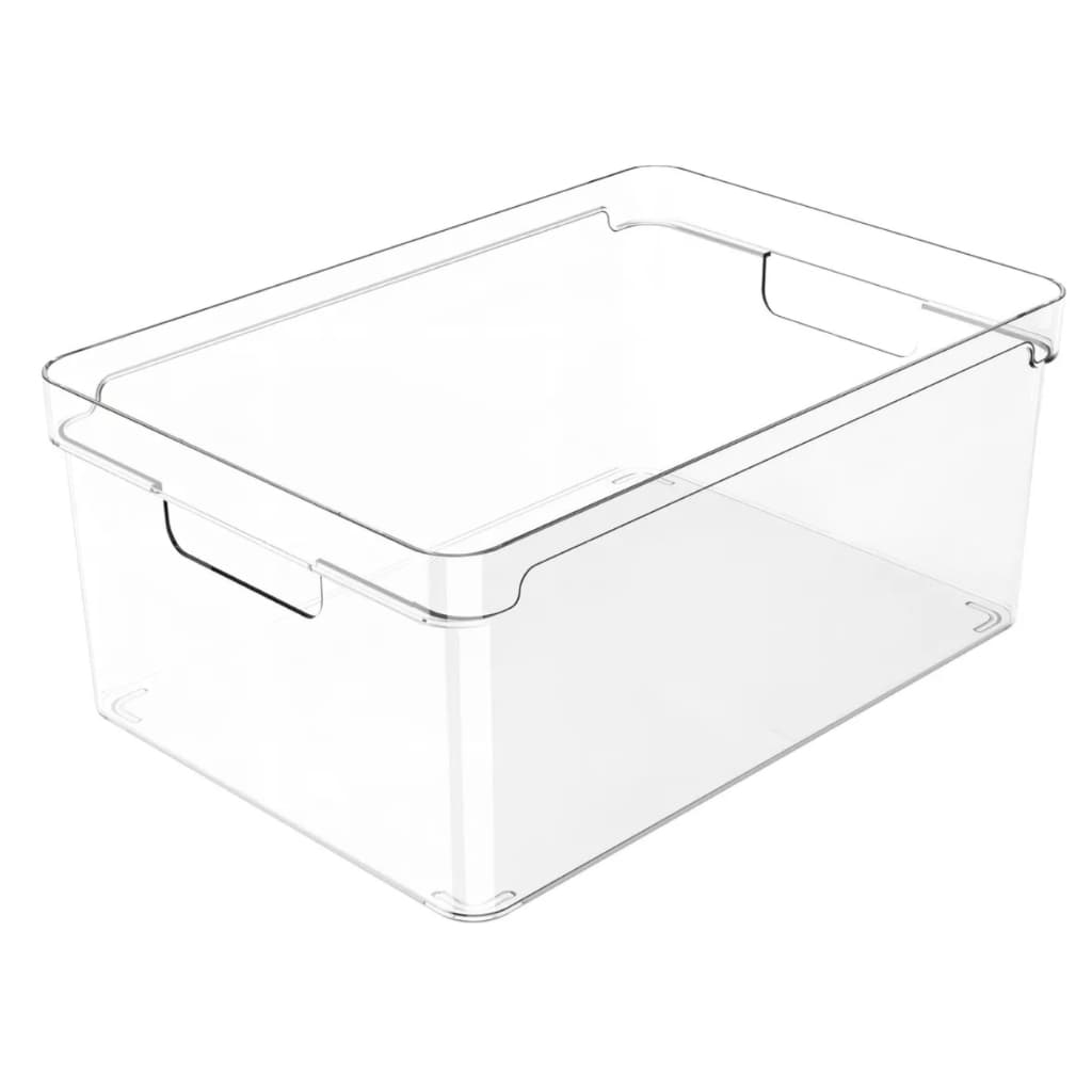 Organizador Clear Armário Multiuso Cozinha Dispensa 30x20x13 Cor Transparente Ou