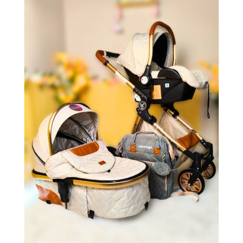 Promoção Kit Carrinho de bebê Moisés Luxo + Bebê Conforto Exclusivo Acoplável+ Brinde menino menina