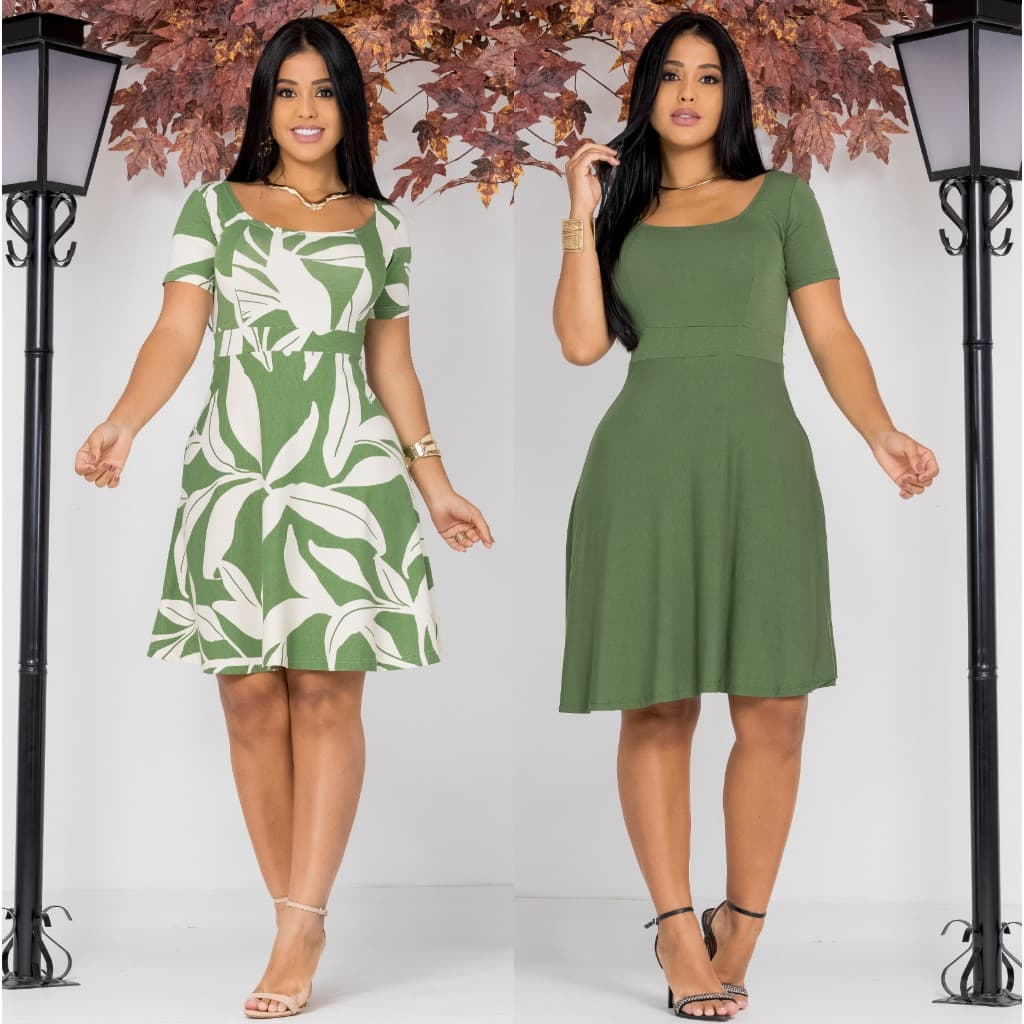 Vestido Rodado Boneca Manguinha Estampado Princesa Feminino Moda Evangélica Soltinho