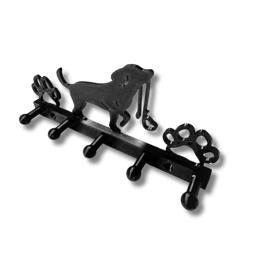 Porta Chave Coleira Guia | Design Pet Cachorro com Patas | 5 Ganchos