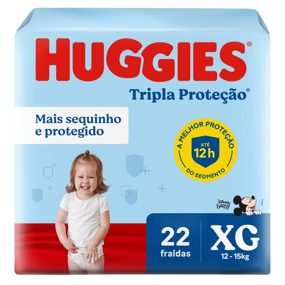 Fralda Huggies Tripla Proteção (tamanho A Escolher)