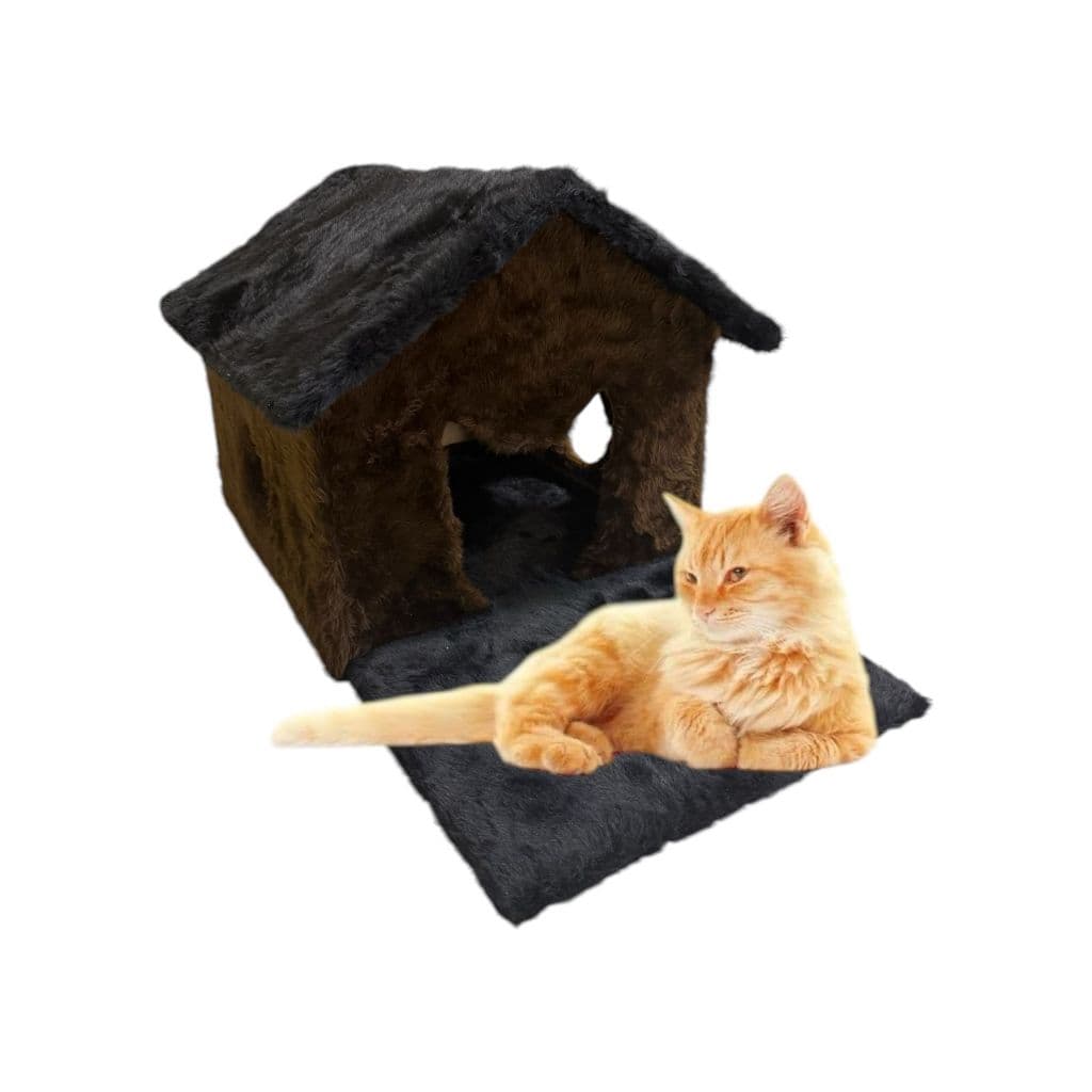 Casa Casinha Para Gato - Toca Brinquedo De Gato Luxo Peludo