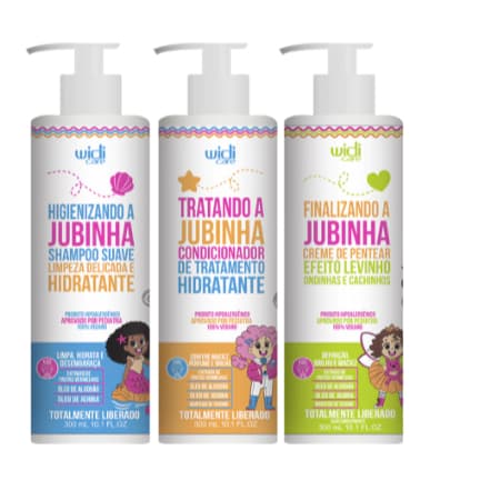 Kit jubinha Kit Widi Care Levinho - Shampoo Suave Higienizando a Jubinha 300ml + Condicionador Hidratante Jubinh