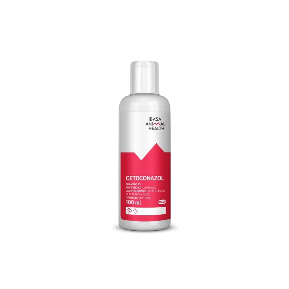 Shampoo Ibasa Animal Health Cetoconazol 100ml para Cães e Gatos