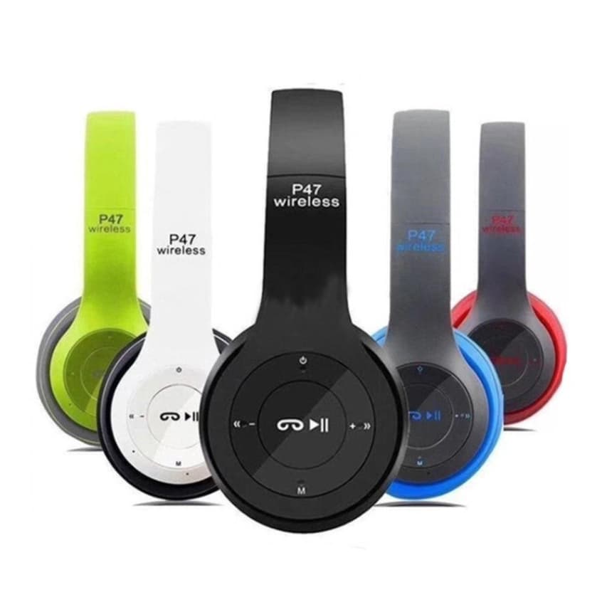 Fone P47 Headphone Sem Fio Estéreo Redução de Ruídos Bluetooth 5.0 Universal Cor aleatorio