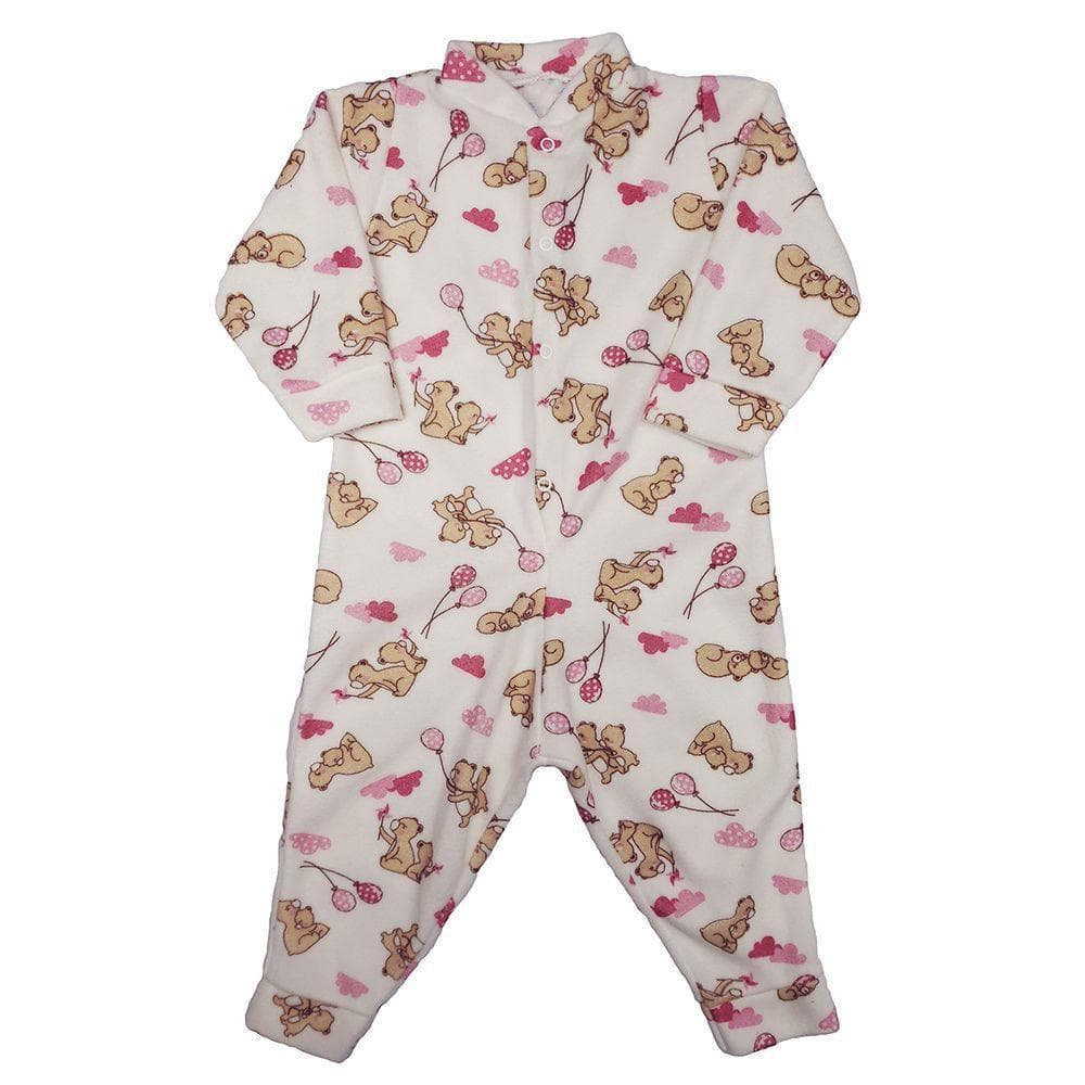 Macacão Pijamão Plush Dorminhoco Roupas Bebê Menino e Menina