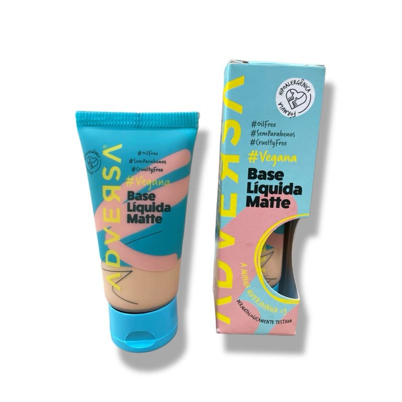 Base Líquida Matte Vegana Adversa Oil Free - Escolha a Sua (15 Cores Diferentes)