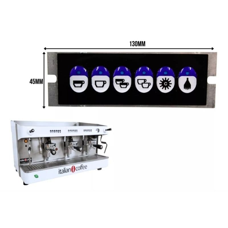 Teclado Inox para Maquina de Café Expresso - Italian Coffee