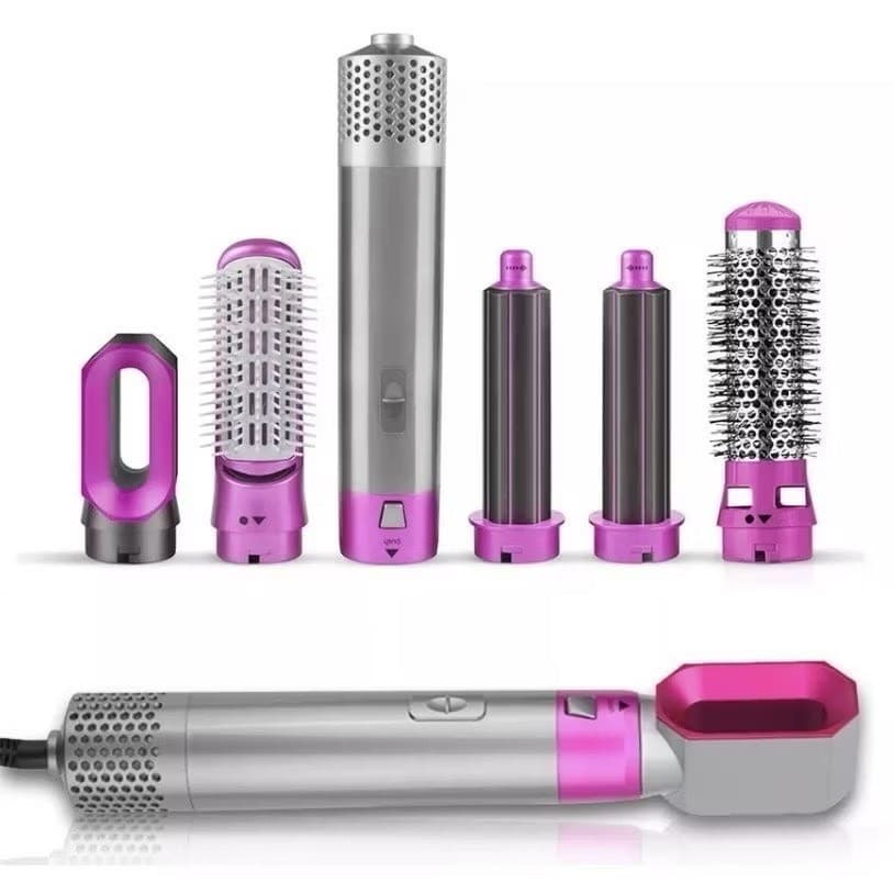 Escova 5 em 1 Secador, Pente, Modelador, Aumenta volume Profissional-110V OU 220V