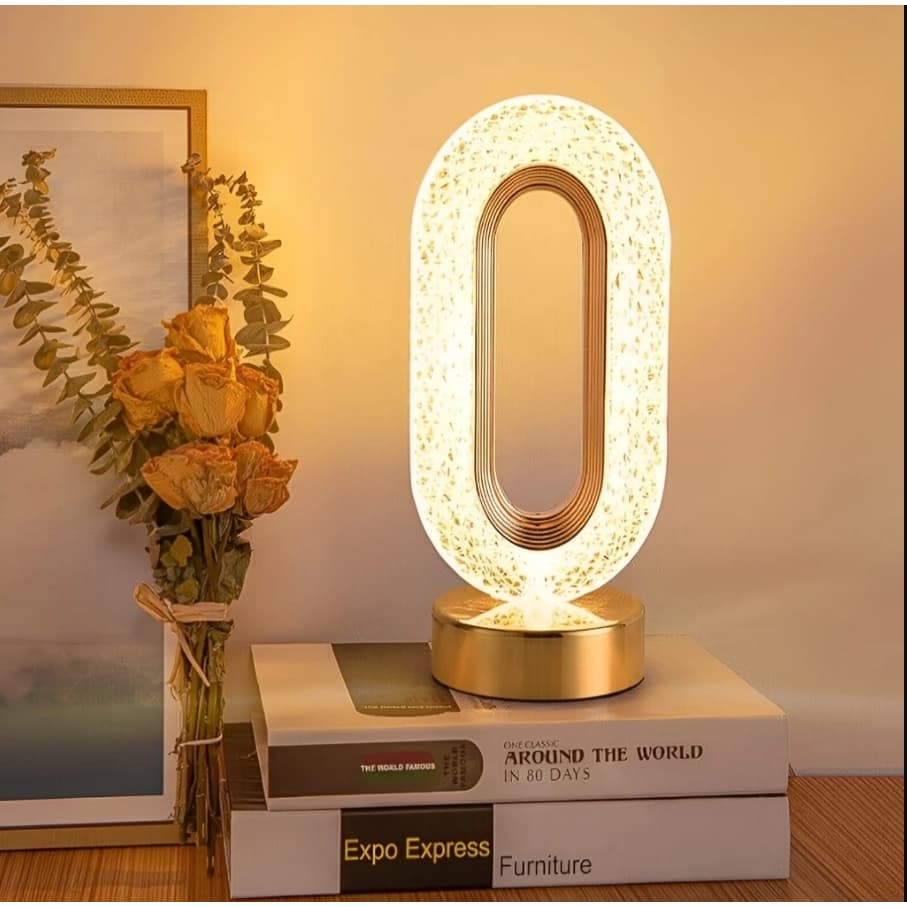 Top Center Online Abajur/Luminária Led de mesa/cabiceira Luxuosa interruptor touch + USB