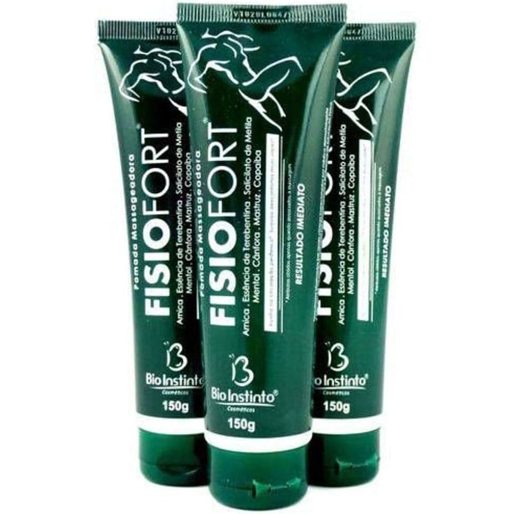 Pomada Fisiofort 150g Bio Instinto -  Kit 3 unidades