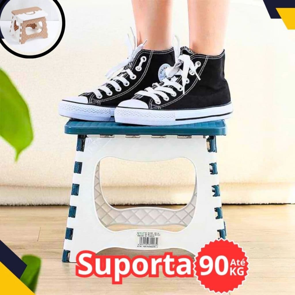 Banqueta Dobrável Infantil Sortido  Suporta 100 kg Banqueta Dobráve Multiuso Retrátil