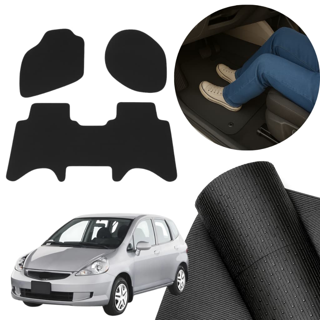 Tapete Automotivo Específico  Fit 2004 Até 2008 Borracha Impermeável Sob Medida Pronta Entrega