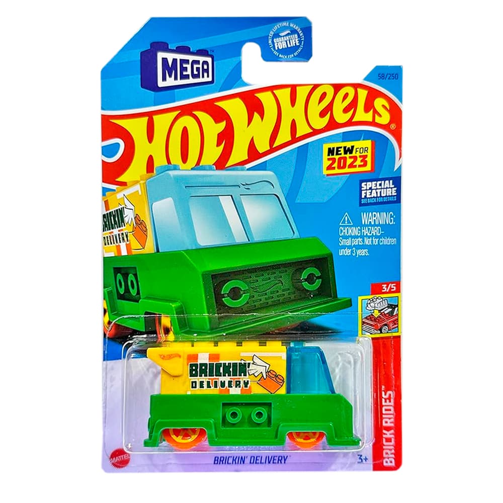 Hot Wheels Brincks Delivery 58 Bricks Rides Blocos De Montar compativel com lego carrinho de comida food truck entregas