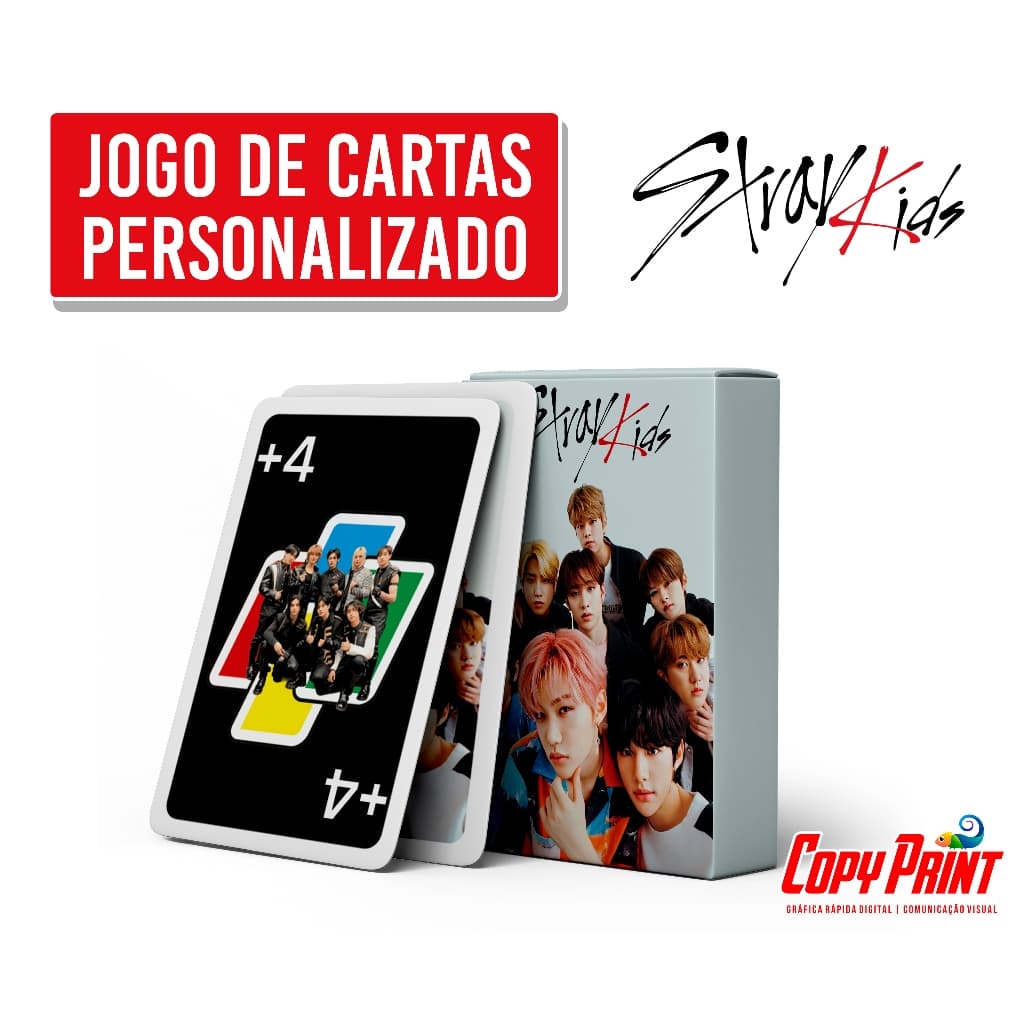 Jogo de Cartão | Jogo de Família | Jogo de Cartas Estilo UNO do StrayKids | StrayKids K-Pop.