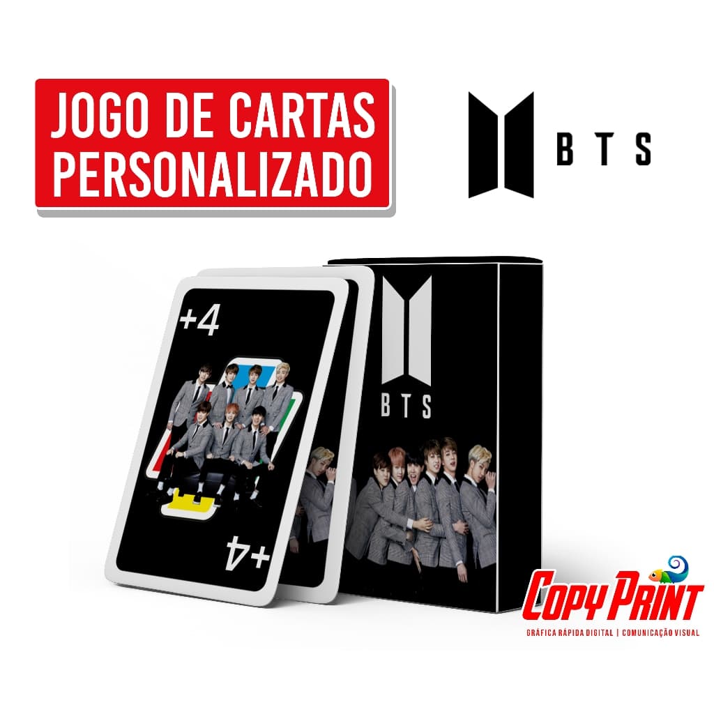 Jogo de Cartão | Jogo de Família | Jogo de Cartas Estilo UNO do BTS | BTS K-Pop.