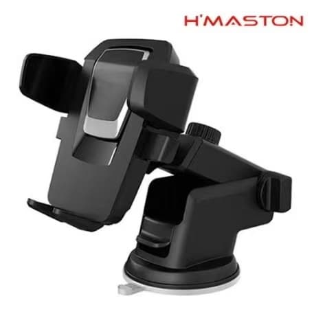 Suporte Celular Veicular GPS 360° com Trava Automática Ajustável Universal para Carro Painel e Para-brisa Anti Vibração