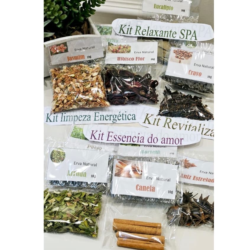 Poderes da Natureza em Kits energéticos, chás e banhos