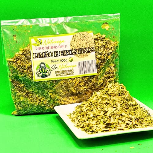 Tempero Limão e Ervas Finas 100g - Sr Natureza Produtos Naturais