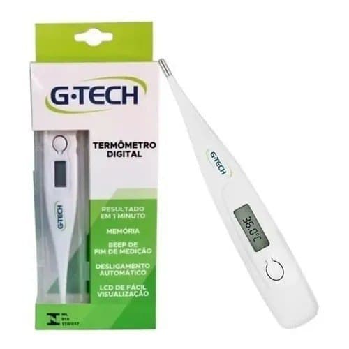 Termômetro Clínico Axilar Digital Febre Th1027 Branco G-tech