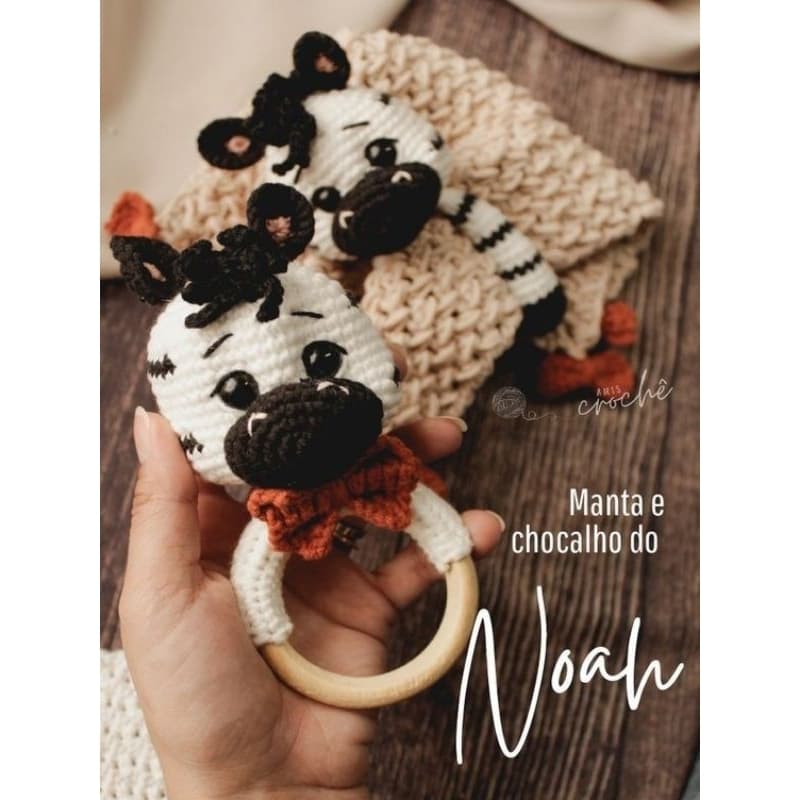 kit naninha Noah de crochê amigurumi