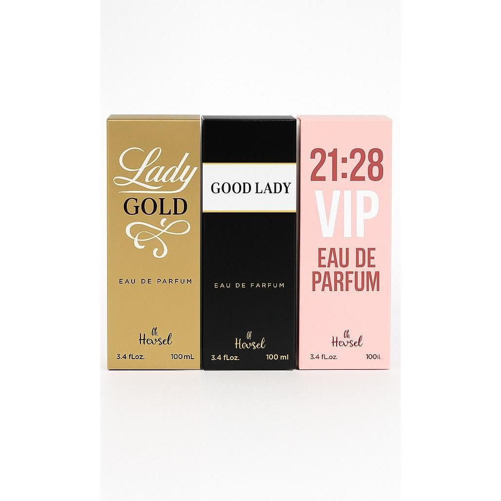 KIT COM 03 PERFUMES FEMININO DE 100ML CADA, FRAGRANCIA IMPORTADA
