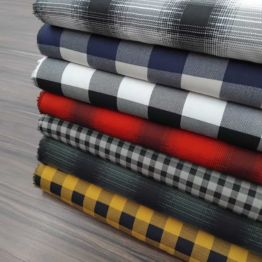 Tecido Tricoline 100% Algodão; 1,50mt Largura l Estampas Xadrez | Artesanato | Patchwork