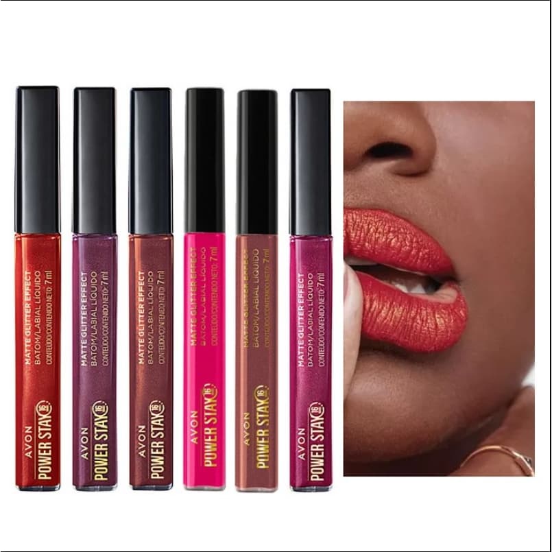 Batom líquido Power stay  matte glitter effect 16h