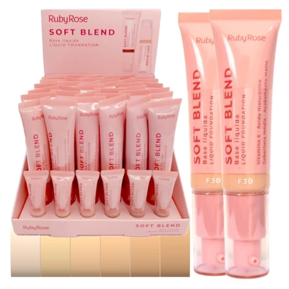 Box C/36 Base Liquida Soft Blend Ruby Rose - HBM301 G1