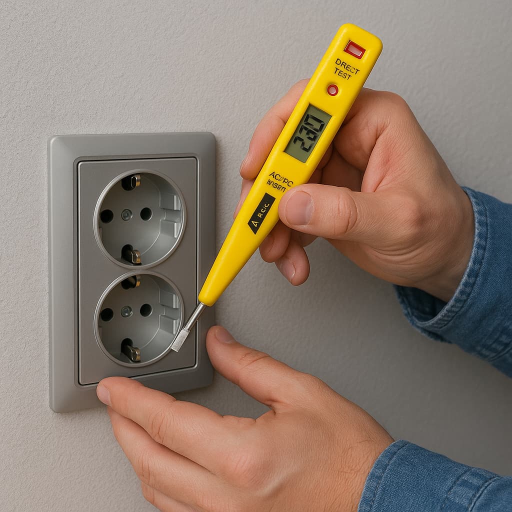 Chave Teste Digital De Voltagem Corrente 12v a 220v
