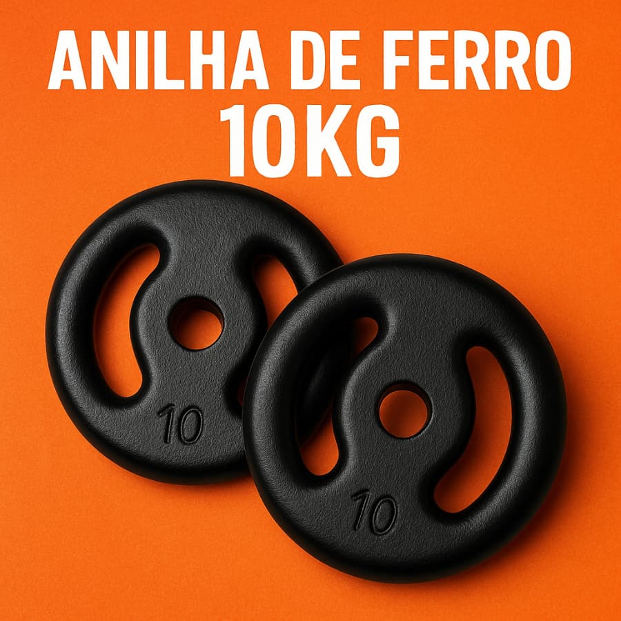 Kit Anilhas 10 Kg Par Musculação treino levantamento peso
