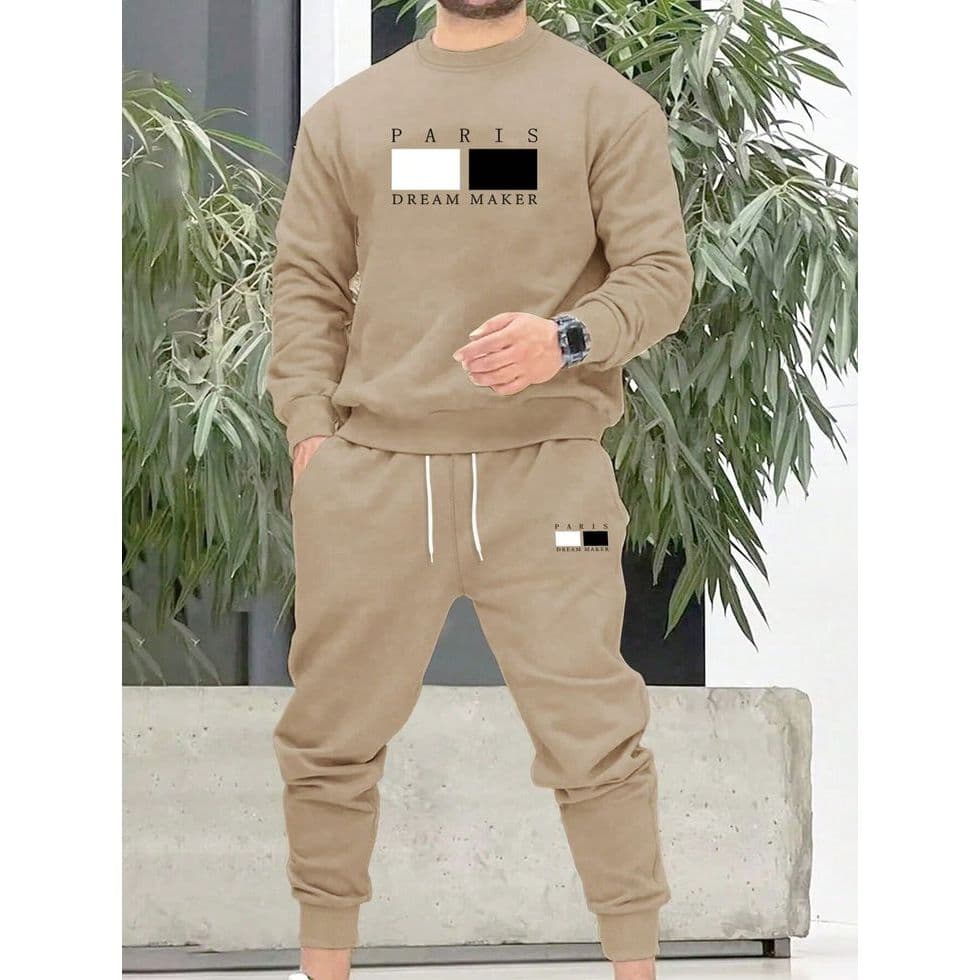 Moletom Masculino Conjunto Moletom Unissex Blusa de Frio e Calça Moletom Flanelado