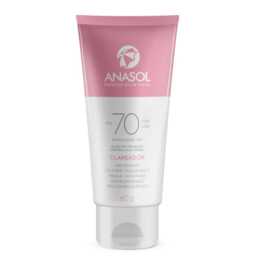 Anasol Protetor Solar Facial Clareador FPS 70 60g