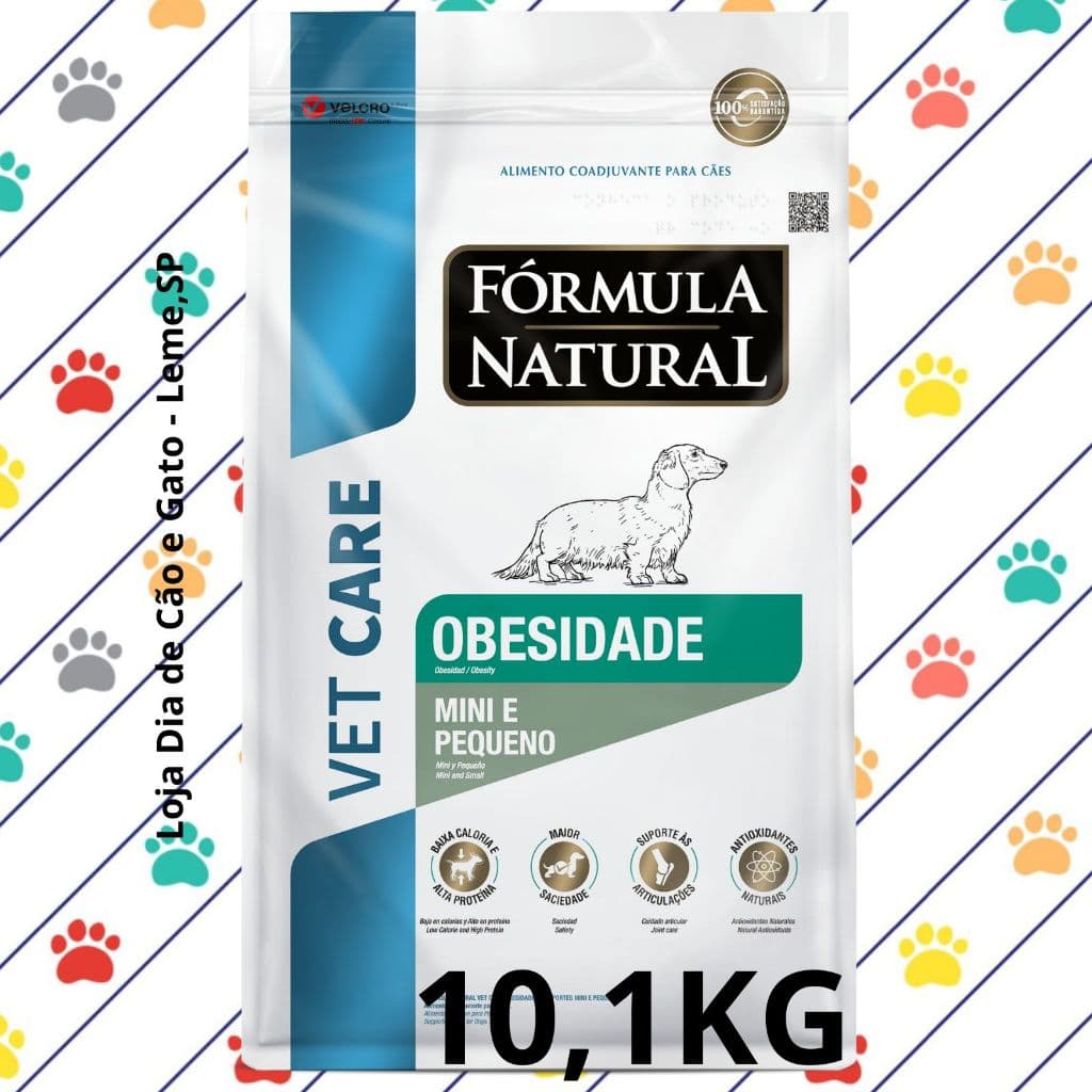 Ração 10,1kg - Formula Natural Obesidade Cachorros Mini e Pequenos - Vet Care