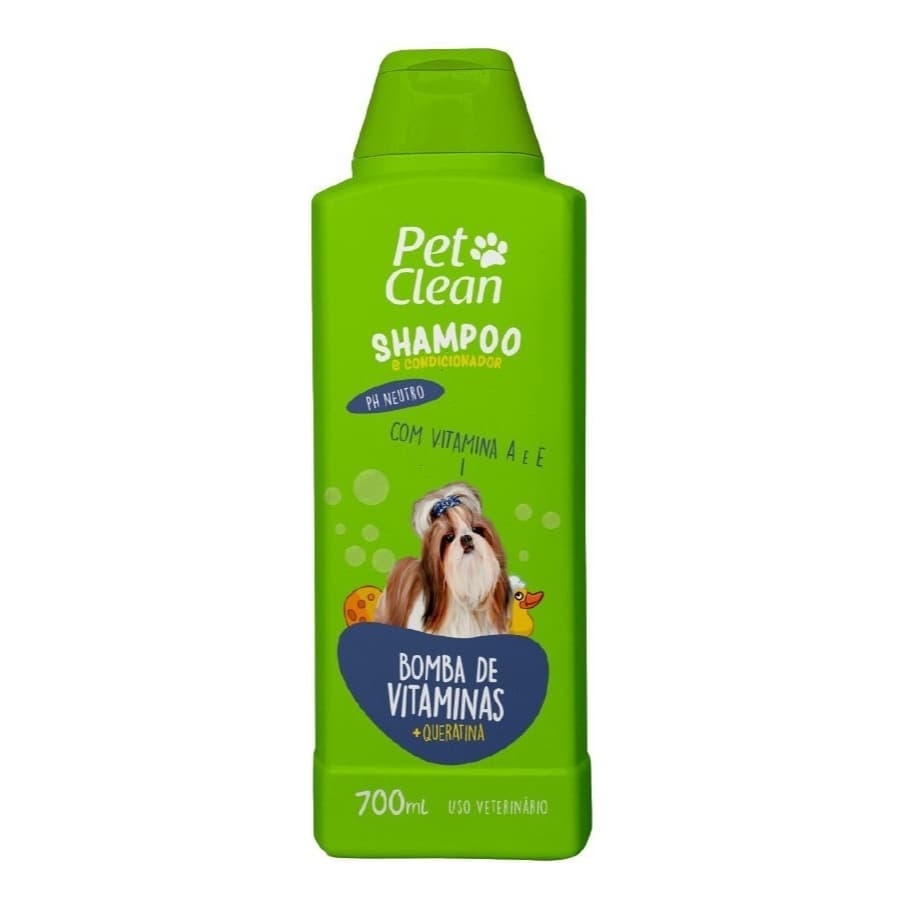 Shampoo Para Cachorro Gato Bomba De Vitamina Pet Clean 700ml