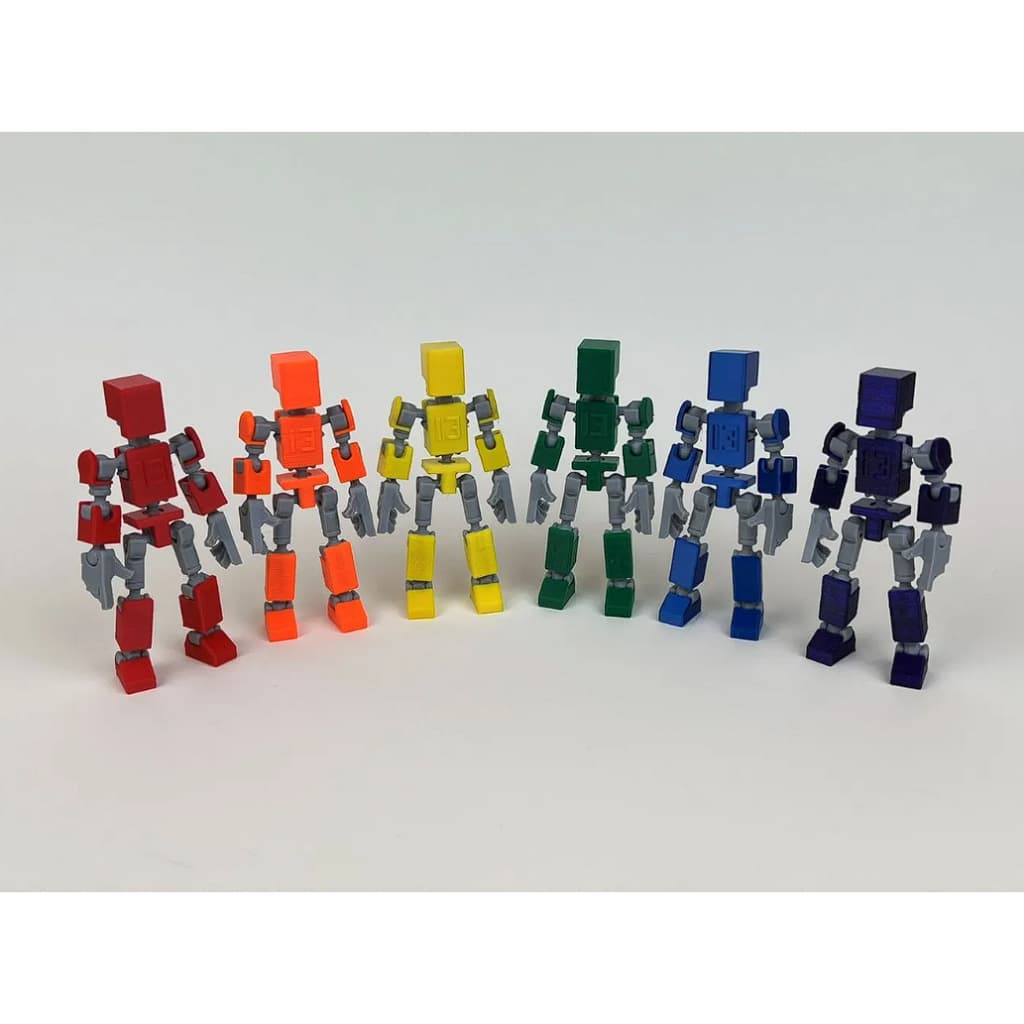 Boneco Mini 13 - Kit 2x Dummy Boneco Articulado Action Figure Brinquedo  Varias Posições 3D - 2 Un.