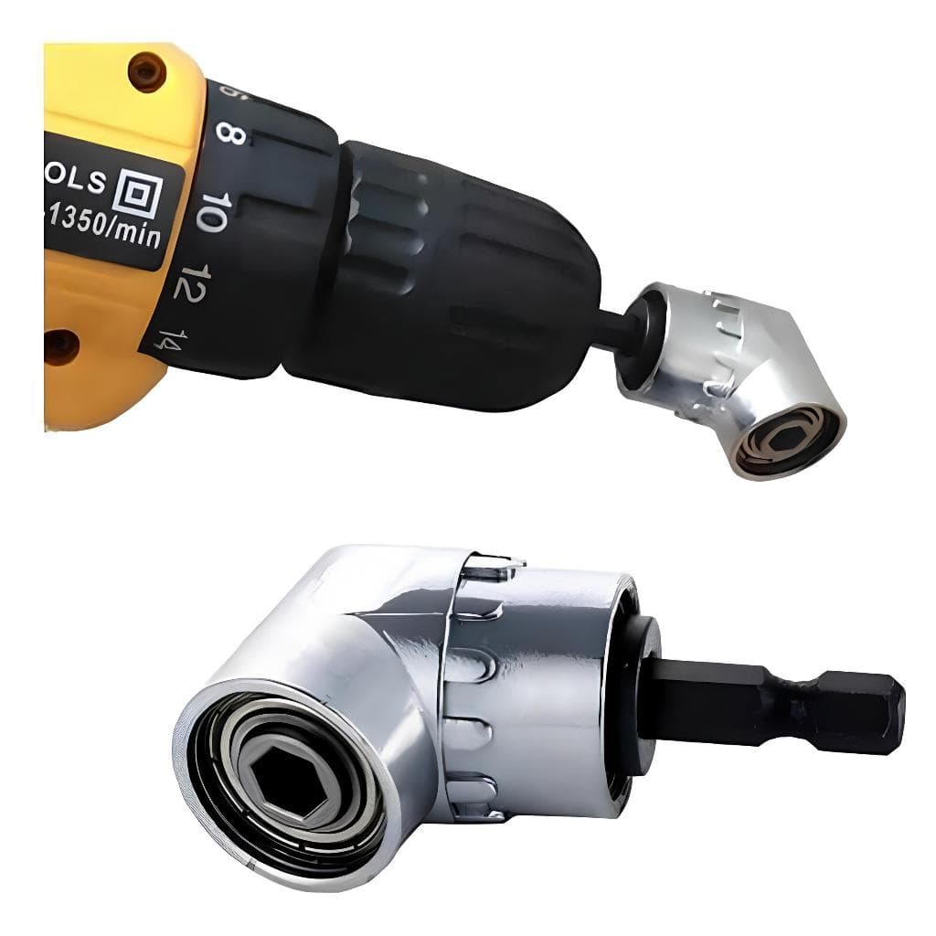 Adaptador Angular Magnético 105º Para Furadeira Parafusadeira Cantos de Difícil Acesso
