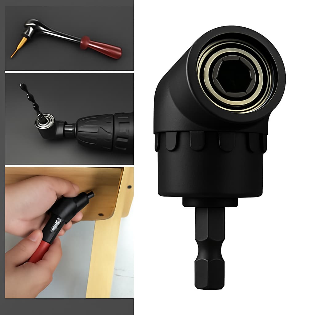Adaptador 105º Angular Magnético P/ Parafusadeira e Furadeira Ideal Para Áreas Estreitas