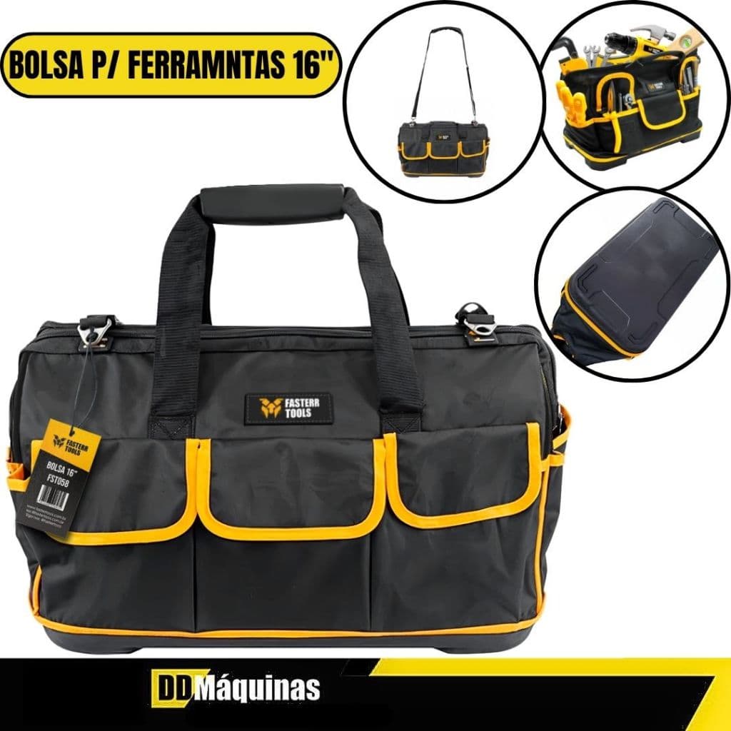 Bolsa Para Ferramentas 16” Impermeável FST058 - Fasterr