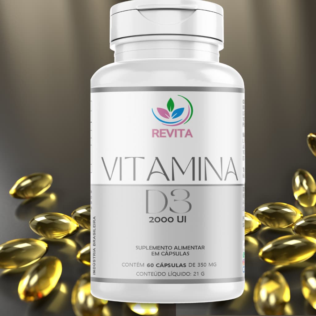 Vitamina D original fortaleça os Ossos  Imunidade Suplemento alimentar viatamina D 2000 UI original