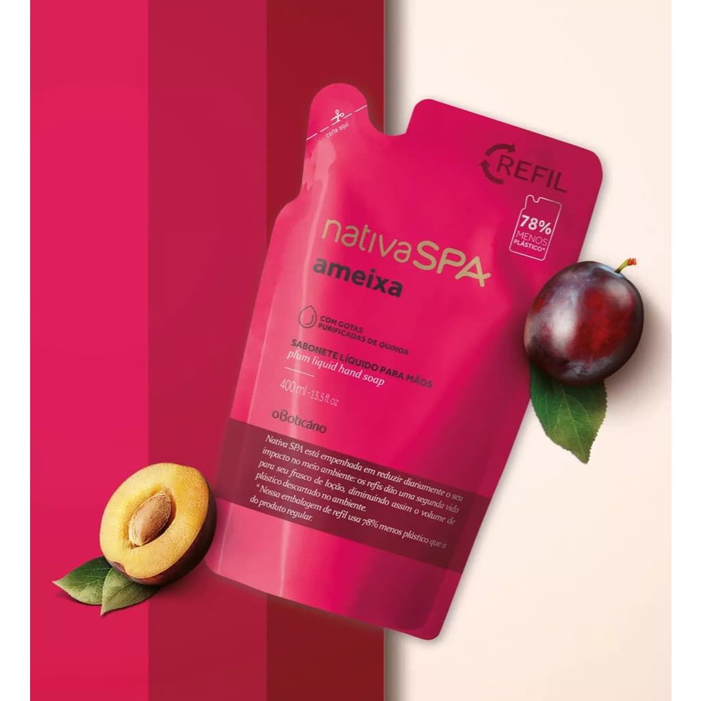 Refil Hidratante Corporal Ameixa Tradicional Nativa Spa 350ml