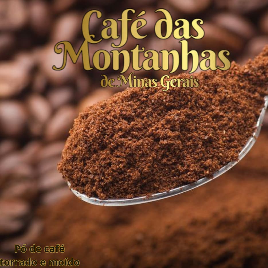 Café Torrado e Moído Pacote 250g Aroma Natural Pó de Café caseiro Café Puro da Roça Café em Pó 100% arábica Premium