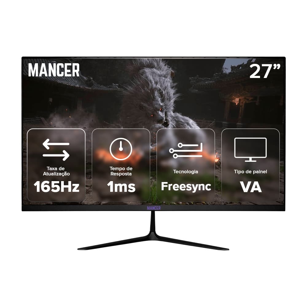 Monitor Gamer Mancer Horizon Z PRO, 27 Pol. VA, FHD, 1ms, 165Hz, FreeSync, HDMI/DP, MCR-HZNP27-BL01