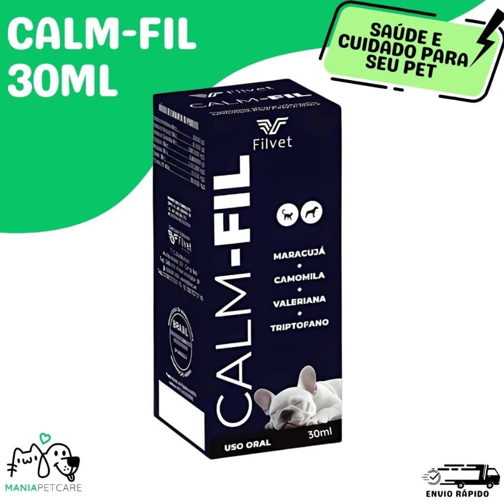 Calm-Fil FilVet Suplemento Vitaminico Vitamina para Cães e Gatos 30ml