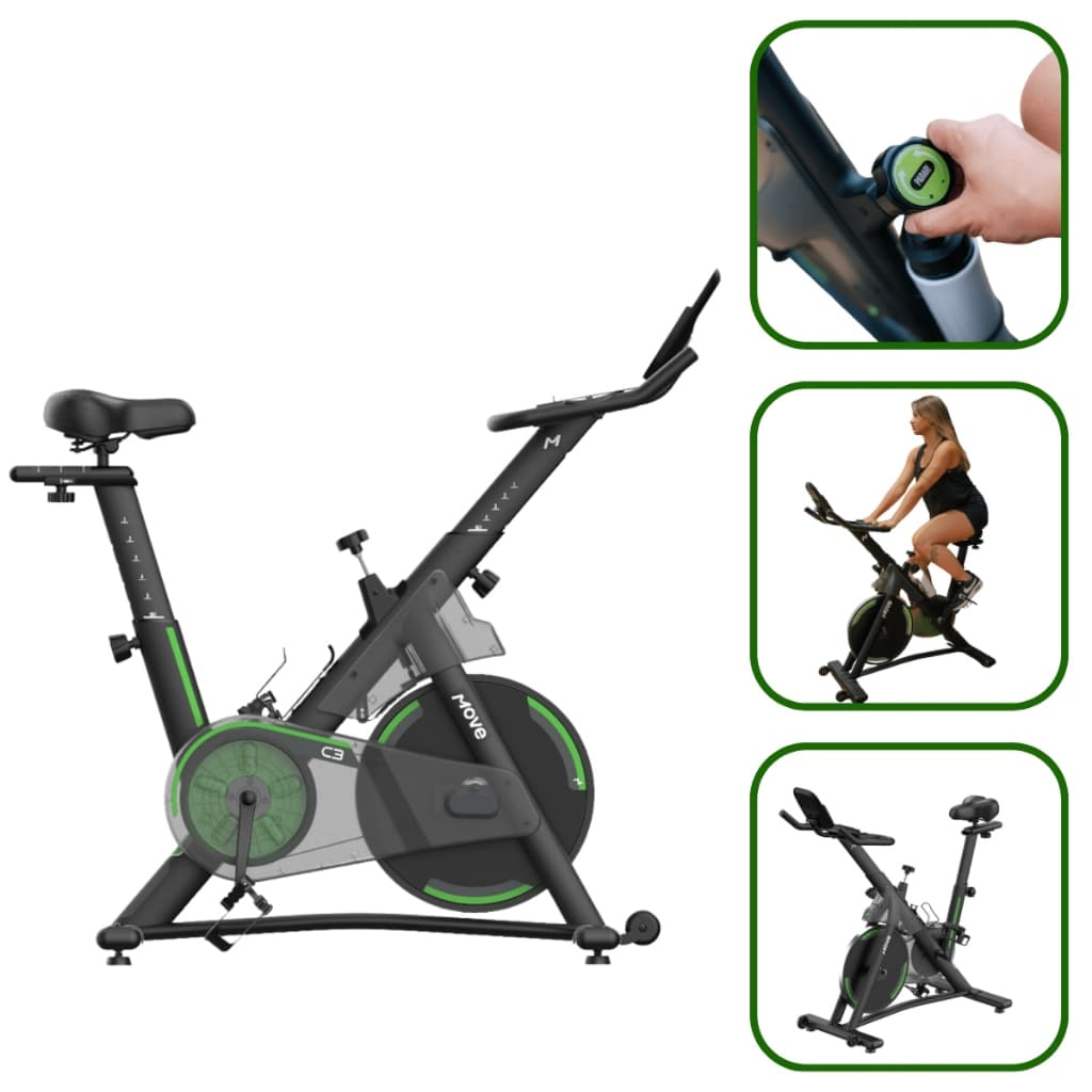 Bicicleta Ergométrica C3 Spinning Indoor Bluetooth Carga Magnética Original Movement