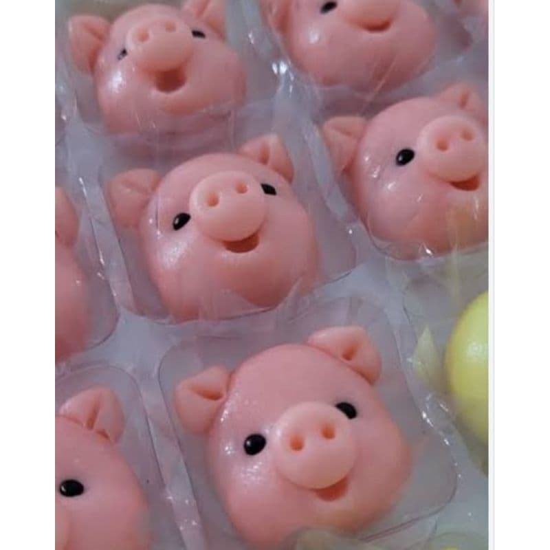 Docinho modelado de leite em pó tema porquinho. 20 unidades. doce de leite ninho. festa infantil.oasta americana.