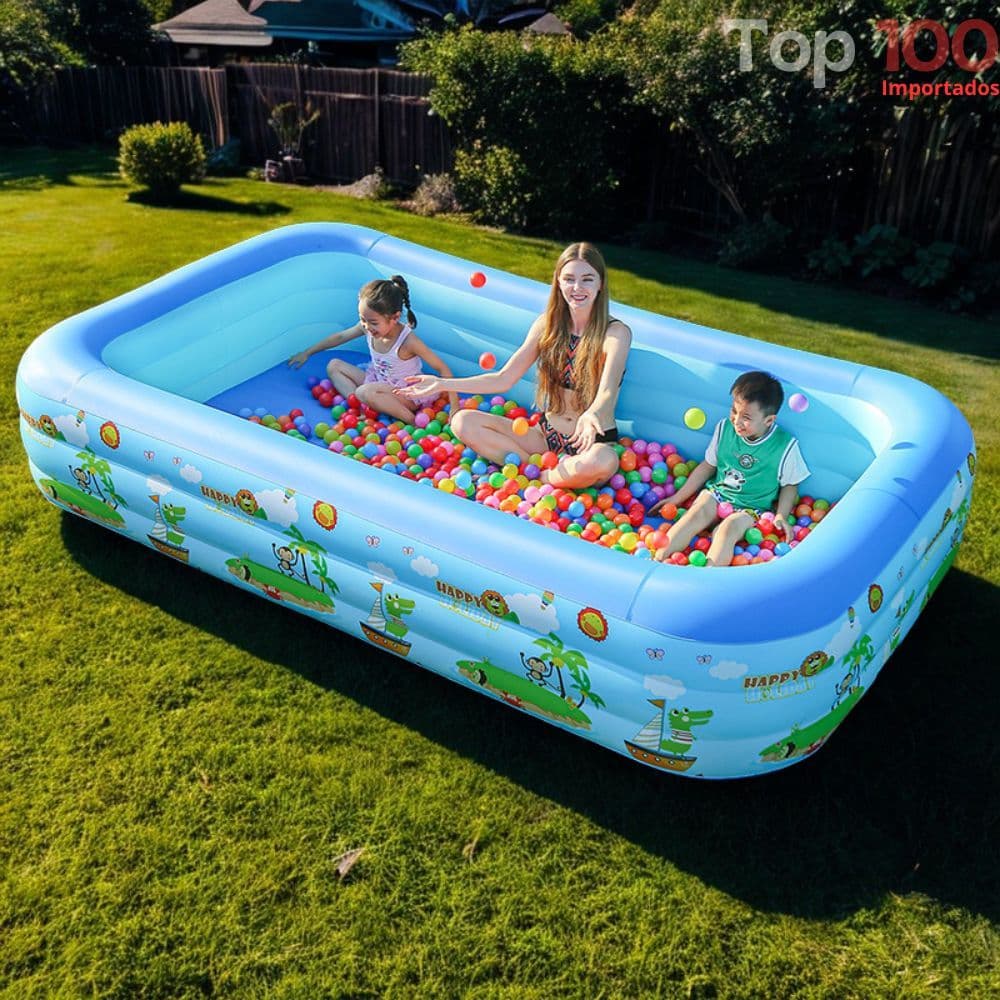 Piscina Infantil Inflável Retangular Banheira Grande