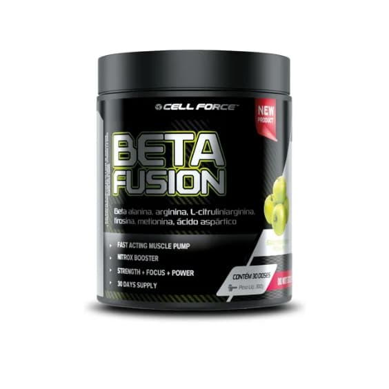 Beta Fusion maca verde Pré Treino 300g Pre Workout - Cell Force